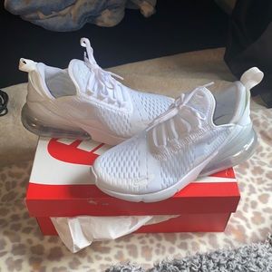 New pair of all white Air Max 270